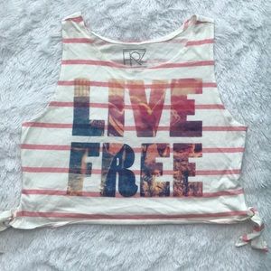 "Live Free" Multicolor tank